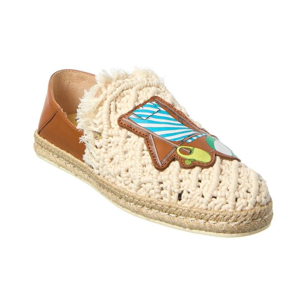 Tod’S Leather Espadrille, White